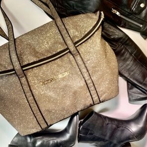 Victoria’s Secret sparkling gold bag